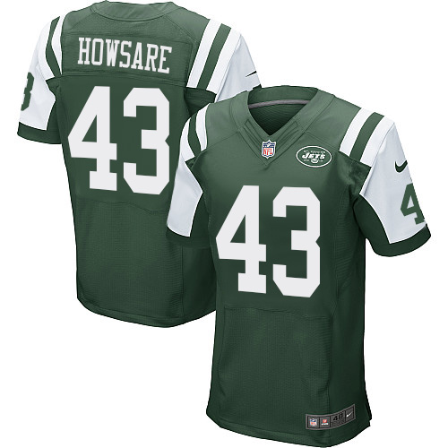 Men's Elite Julian Howsare Nike Jersey Green Home - #43 NFL New York Jets